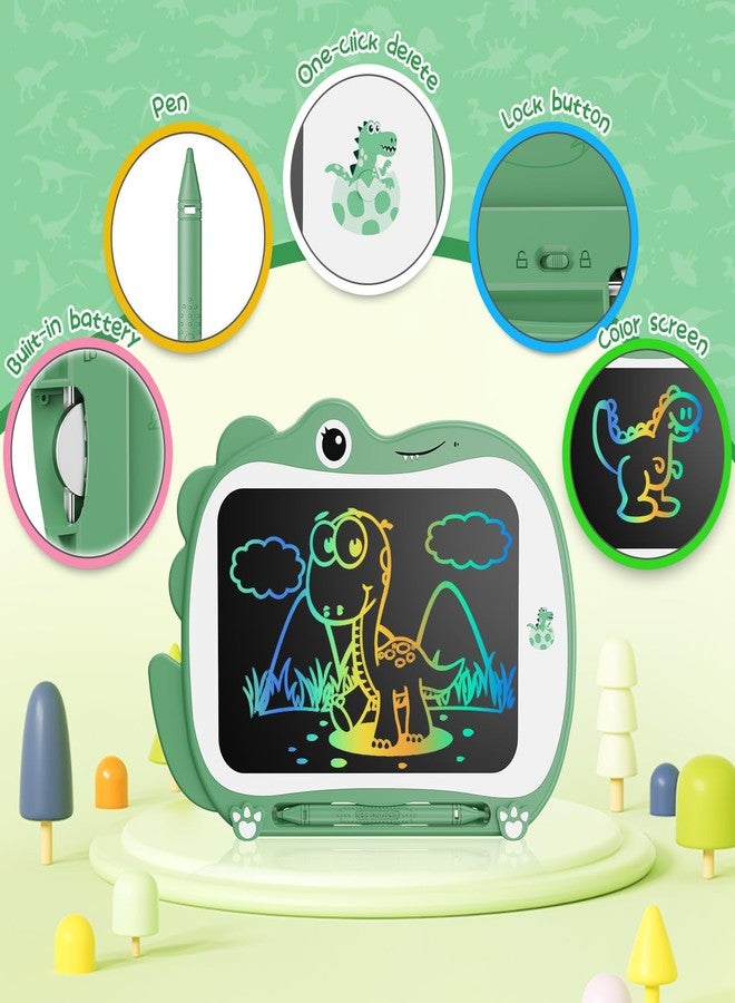Genialba 8.5 Inch Dinosaur LCD Drawing Tablet Writing Board Toddler Toy Educational Toys Birthday Christmas Gifts Toys for 3 4 5 6 Years Old Boys and Girls (Green) - Image 4